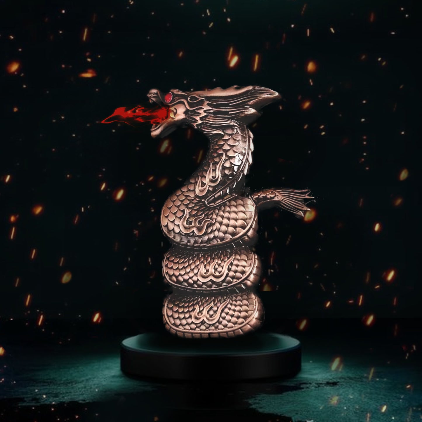 Majestic Bronze Dragon Lighter