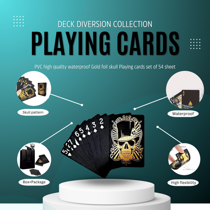 Premium Playing cards Deck Magician skull